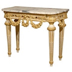 Louis XVI Period Console Table with Marble Top, France c. 1790 9