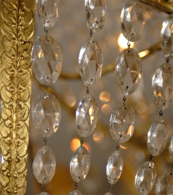 18-Light French Empire Style Crystal and Gilt-Bronze Chandelier, circa 1860 6