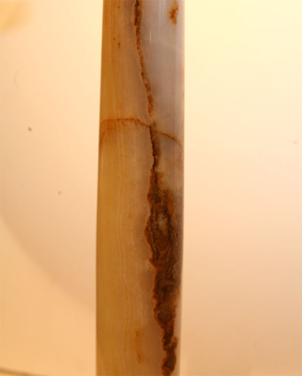 Marble column lamp For Sale 2