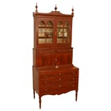 New England Federal Period Secretary Bookcase