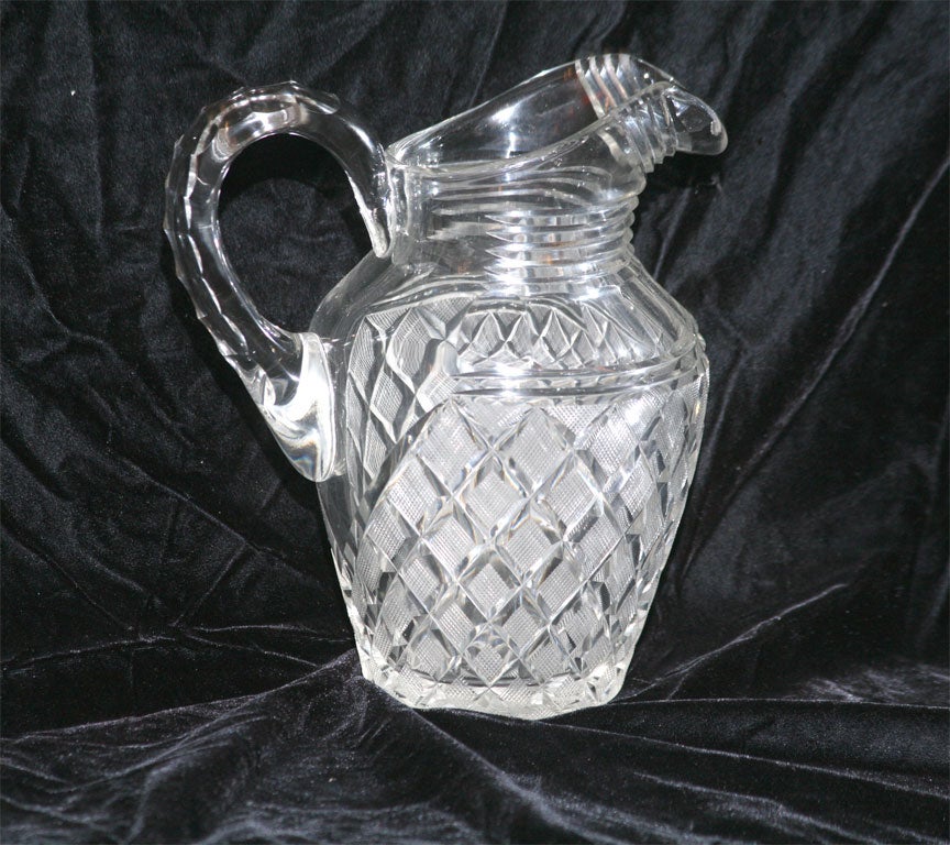 Cut Crystal Water Pitcher