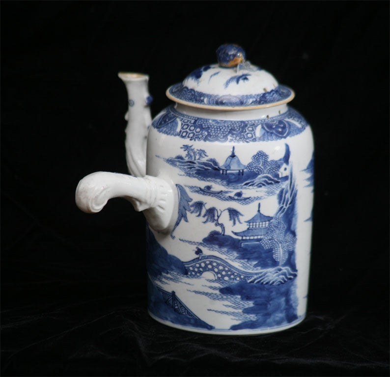 19th Century Chinese  Export Chocolate Pot