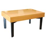 George Nelson blonde & for Herman Miller  coffe table with trays