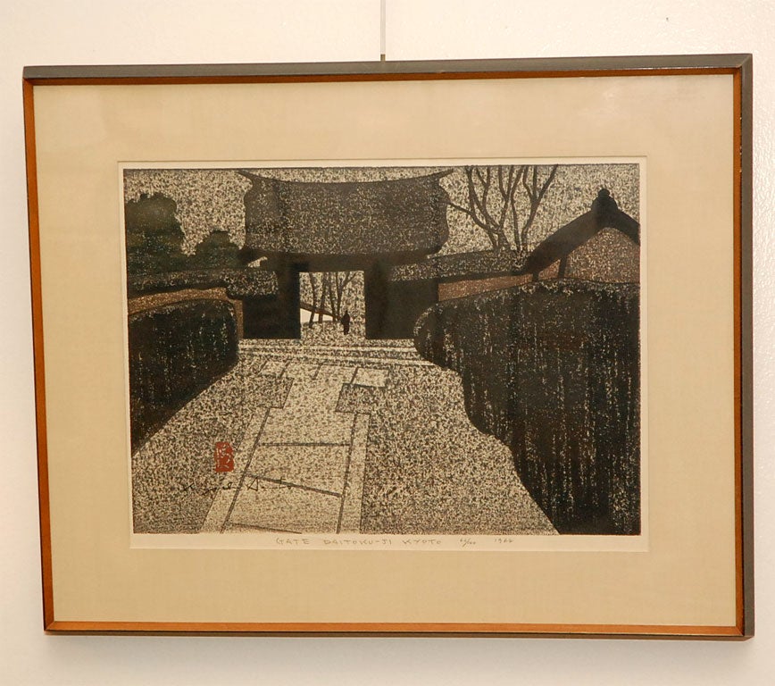 Kiyoshi Saito woodcut, print, signed dated, titeled