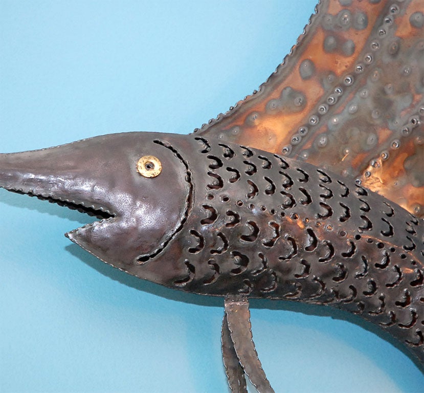 Steel Swordfish Sculpture