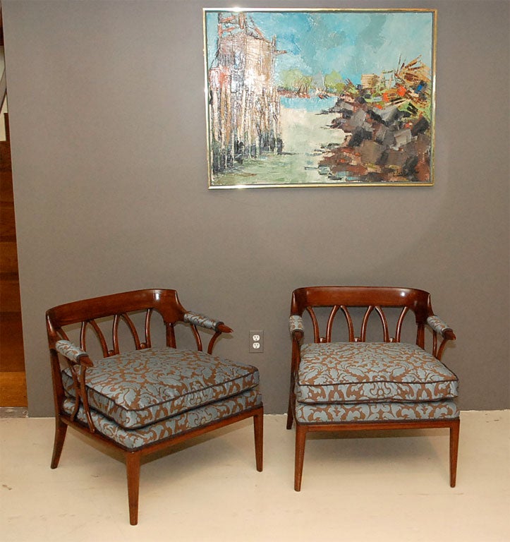 Pair Of Elegant Arm Chairs from the Tomlinson Sophisticate Line 2