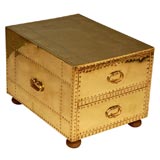 Sarried Two Drawer Brass Chest