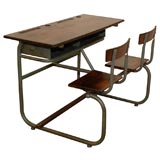 Vintage 1940's Belgium School Desk