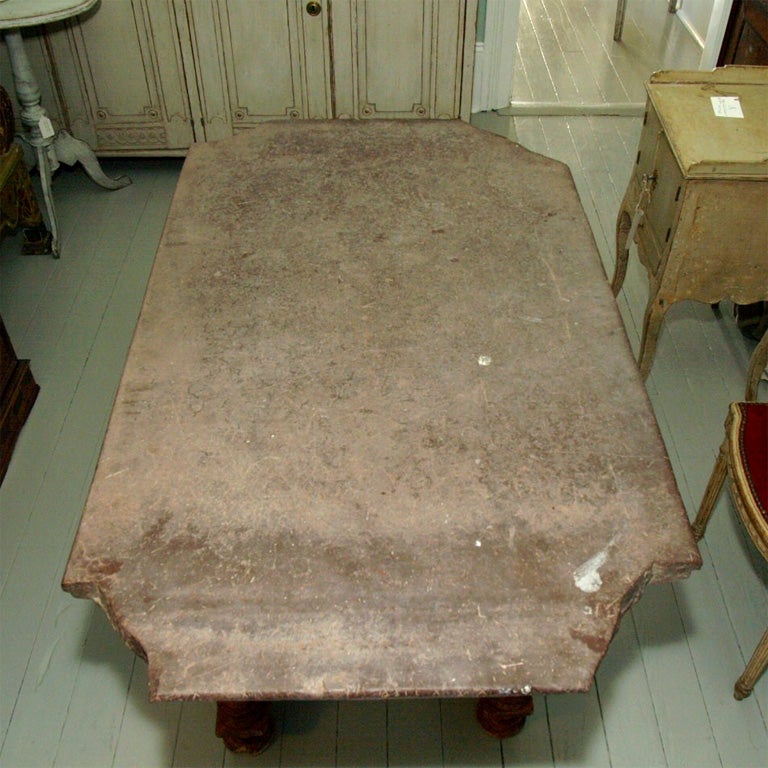 Stone topped table