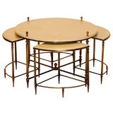 Round Center Table with 4 Nesting Tables