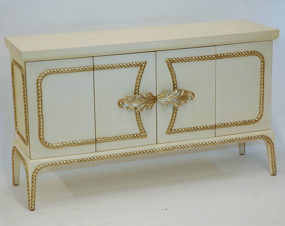 American Sideboard with Folding Doors In Excellent Condition In Los Angeles, CA