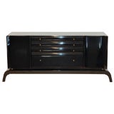 Lacquered Sideboard with 6 Center Drawers