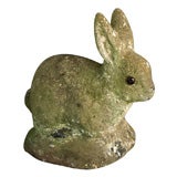 Vintage Small Garden Rabbit Statue