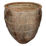 Large terra cotta olive jar