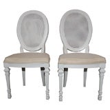 Pair of Oval Back Side Chairs
