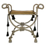 Italian Iron Rope Bench Stands Out In the Crowd.