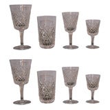 Vintage Waterford crystal glasses  Alana Pattern 32 pieces