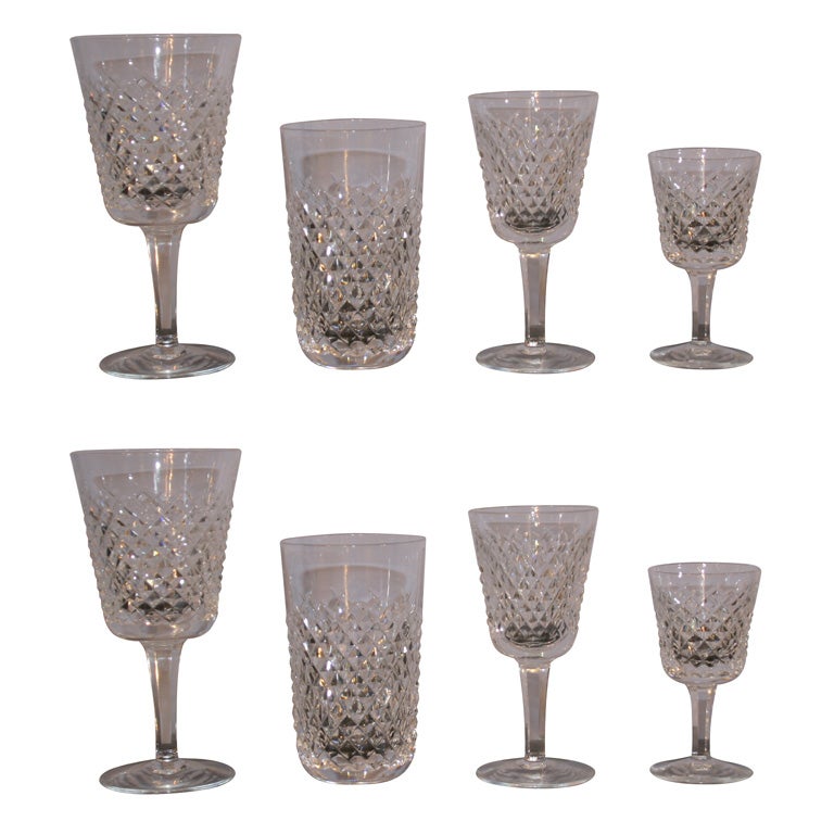Waterford crystal glasses  Alana Pattern 32 pieces
