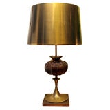 Maison Charles Cast Bronze "Pavot" Table Lamp