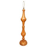 Intricate Multi Layered Wood Inlay Floor Lamp
