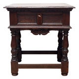 Italian Renaissance small 1 drawer side table