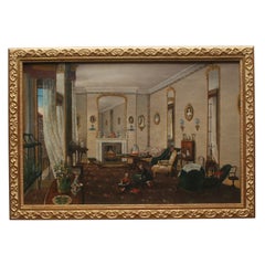 Painting of A Victorian Interior Scene