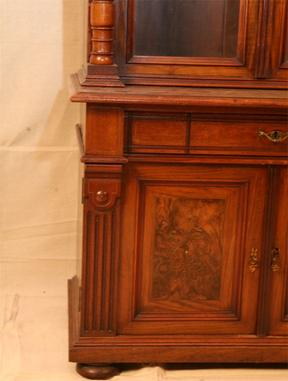 19th Century Tall Two-Door Bookcase