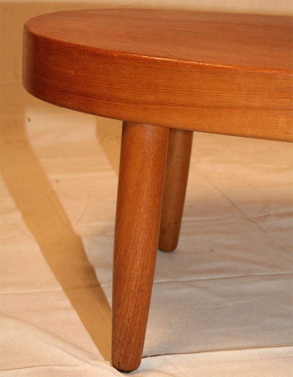 mid century kidney coffee table