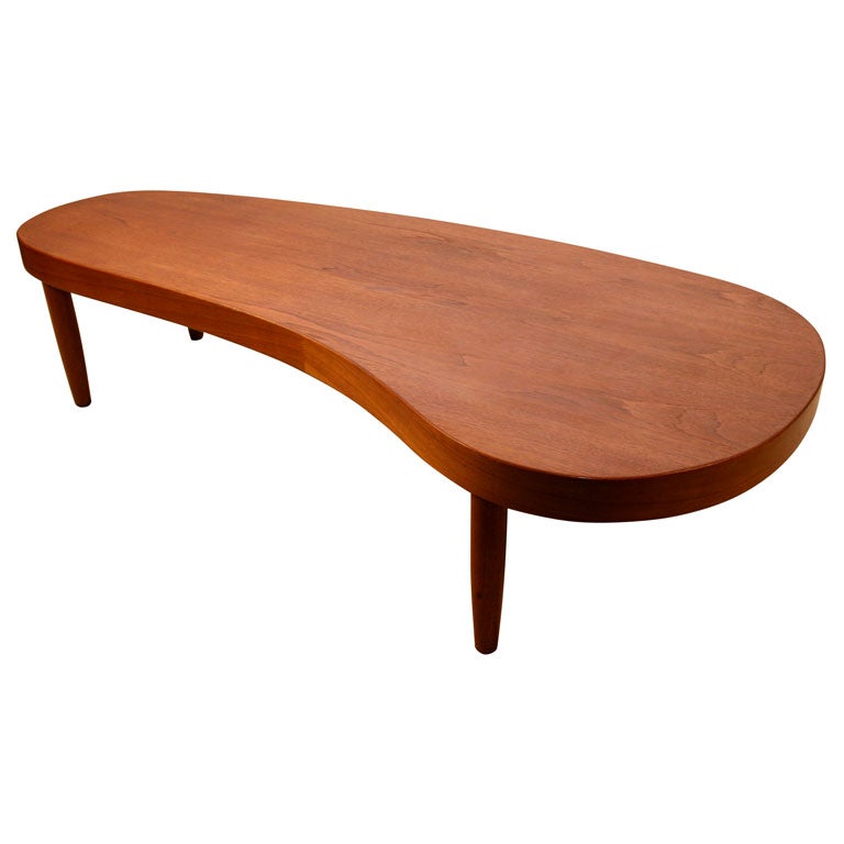 Kidney Shaped Coffee Table