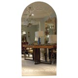 Vintage French 1940's over mantle mirror