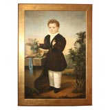 Portrait of Child in a garden