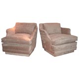 BEAUTIFUL PAIR OF CLUB CHAIRS BY MONTEVERDI YOUNG