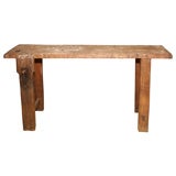 French Workbench Console Table