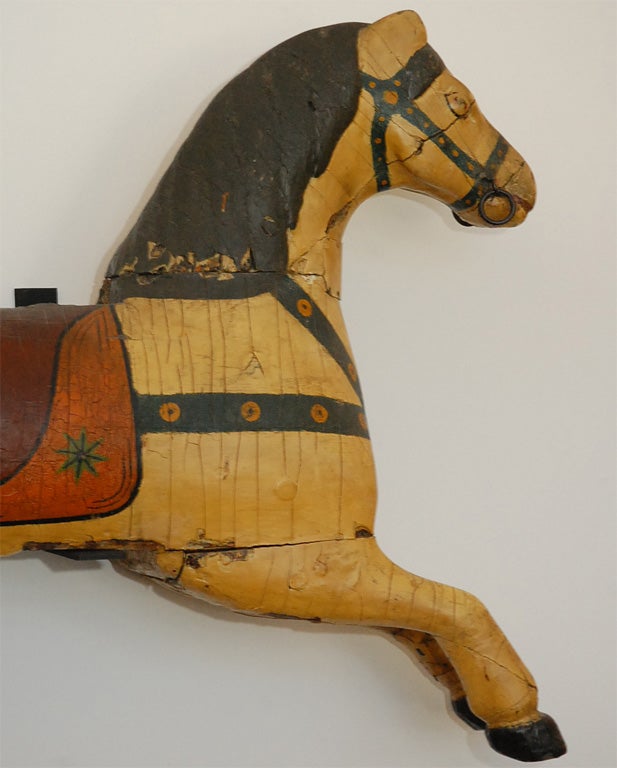 RARE  CONEY ISLAND CAROUSEL HORSE IN ORIGINAL PAINT 1