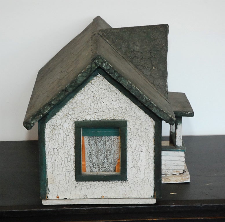 1920, S ORIGINAL PAINTED CHILDS SMALL HOUSE FROM IOWA 2