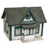Antique 1920, S ORIGINAL PAINTED CHILDS SMALL HOUSE FROM IOWA