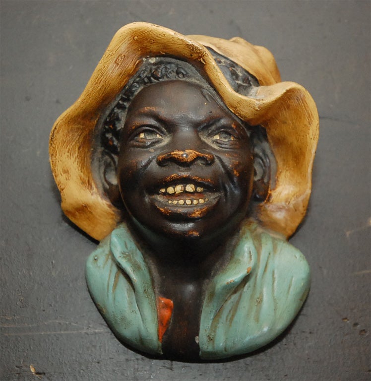WONDERFUL AND FOLKY SOUTHERN 19THC WALL PLAQUE IN GREAT PAINT AND PATINA. PROBABLY HANDMADE AND HAND PAINTED WITH WONDERFUL WEAR AND GREAT CONDITION. THIS PIECE WAS PURCHASED ORIGINALLY IN THE SOUTH. IT COMES TO US FROM A PRIVATE COLLECTION IN