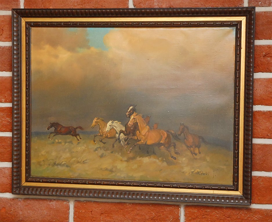 Oil Painting of Horses