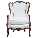 Antique 19th Century French Wing Chair