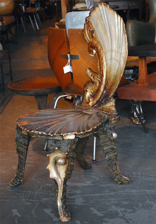 Wood Venetian Grotto Chair