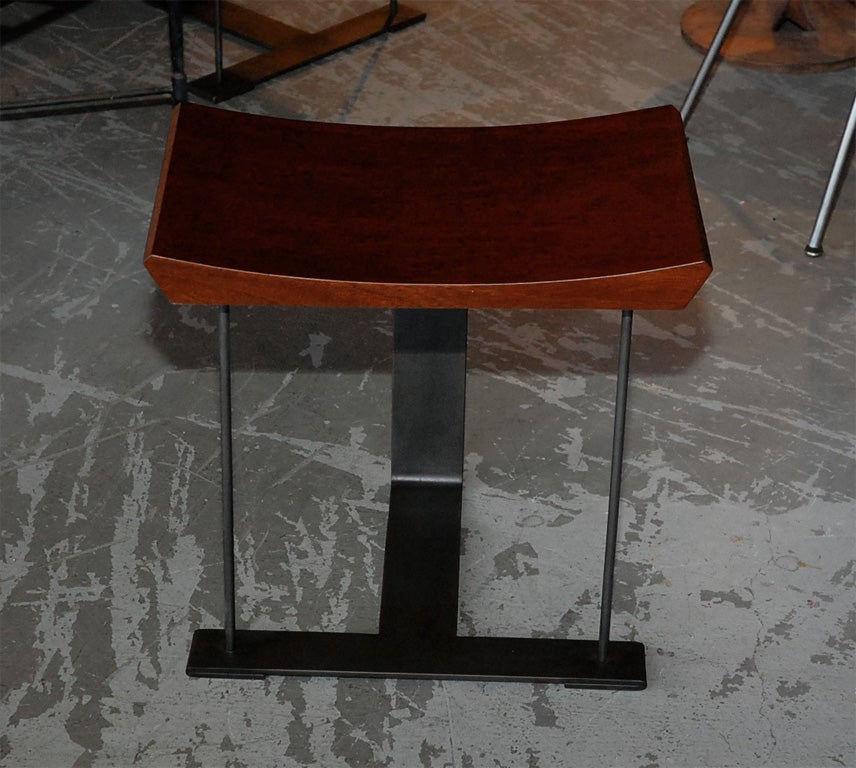 French Stool in the style of Pierre Chareau For Sale