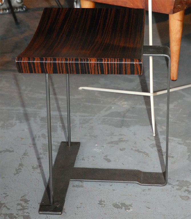 Contemporary Stool in the style of Pierre Chareau For Sale