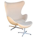 Arne Jacobsen Egg Chair and Ottoman