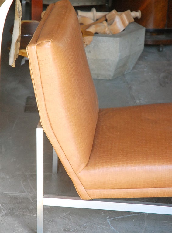 Pair of Florence Knoll Slipper Chairs 3