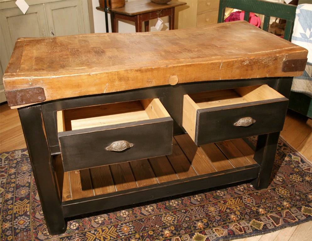 Butcher block In Excellent Condition In Sheffield, MA