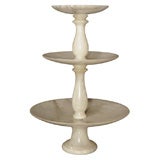 Three-tiered Alabaster Centerpiece