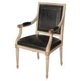 Louis XVI Style Painted Fauteuil