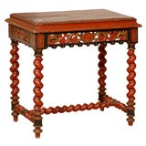 Painted and Gilt Napoleon III Side Table