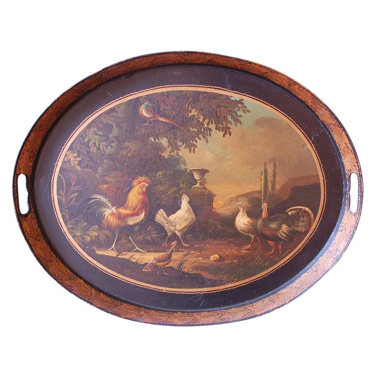 Pontypool English Tole tray