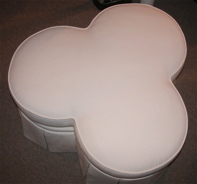 Contemporary Wonderful Clover Leaf Ottoman or Coffee Table